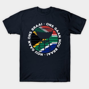 Ons Gaan Nou Braai Funny African BBQ Family T-Shirt